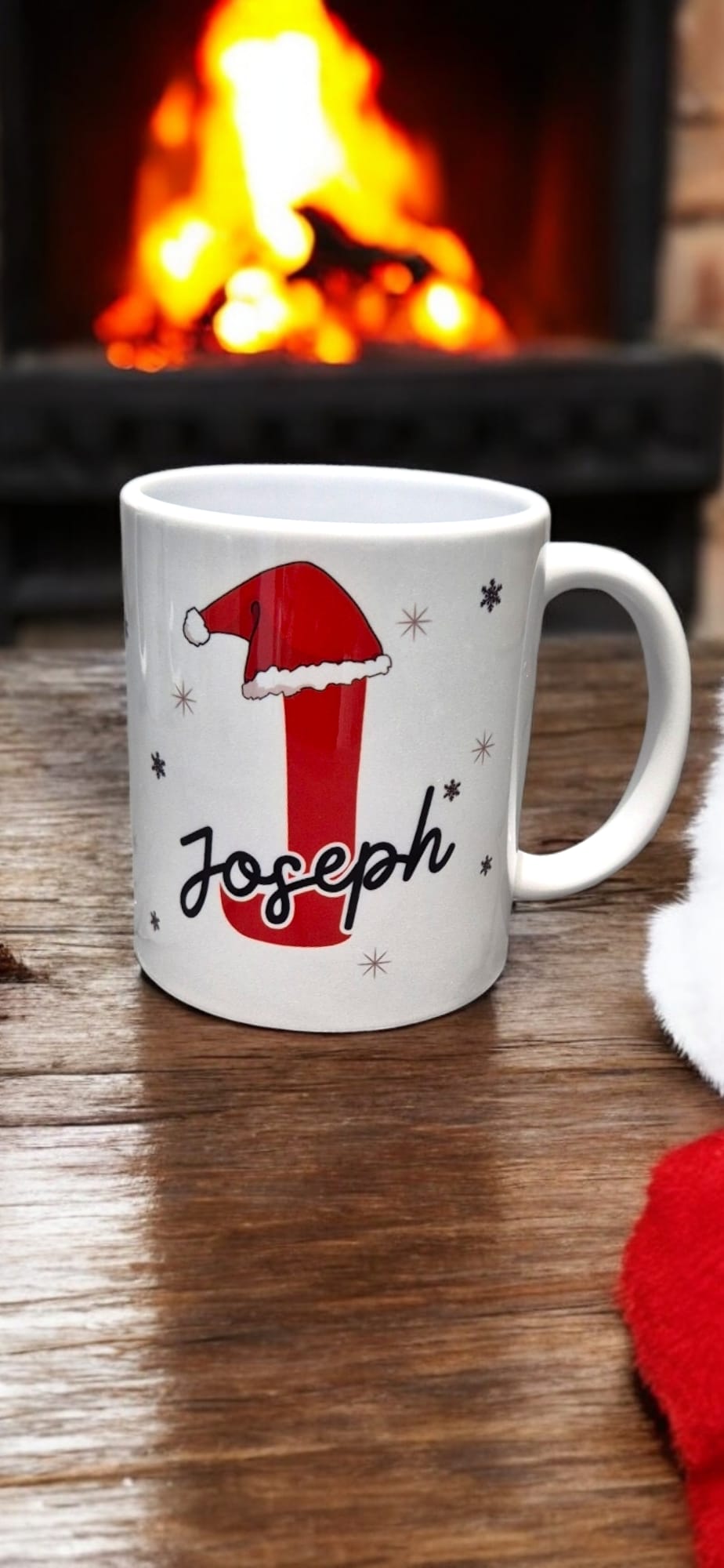 Christmas Initial Mug