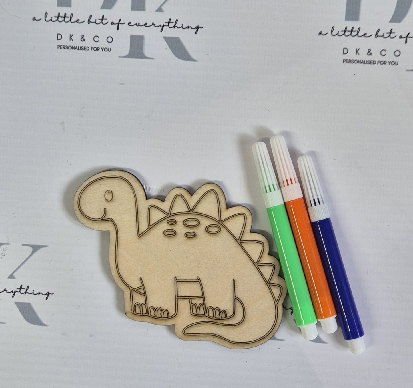 Colour Your Own Wooden Shape