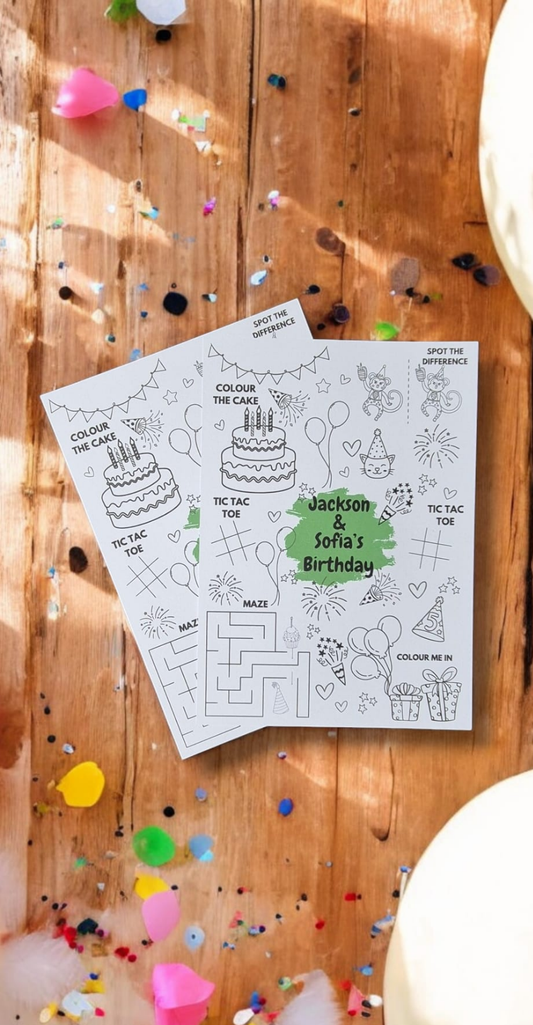 Birthday Activity Sheet (a5)