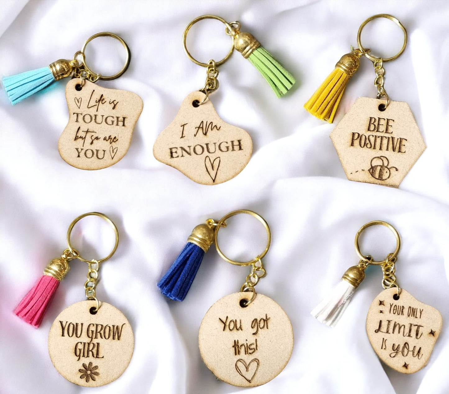 Positive Affirmation Keyring