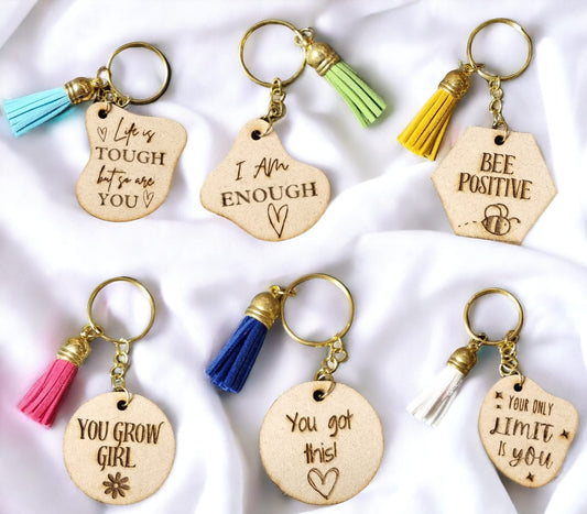 Positive Affirmation Keyring