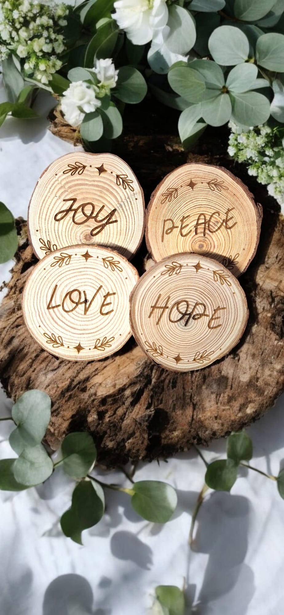 Log Slice Place Name / Coaster