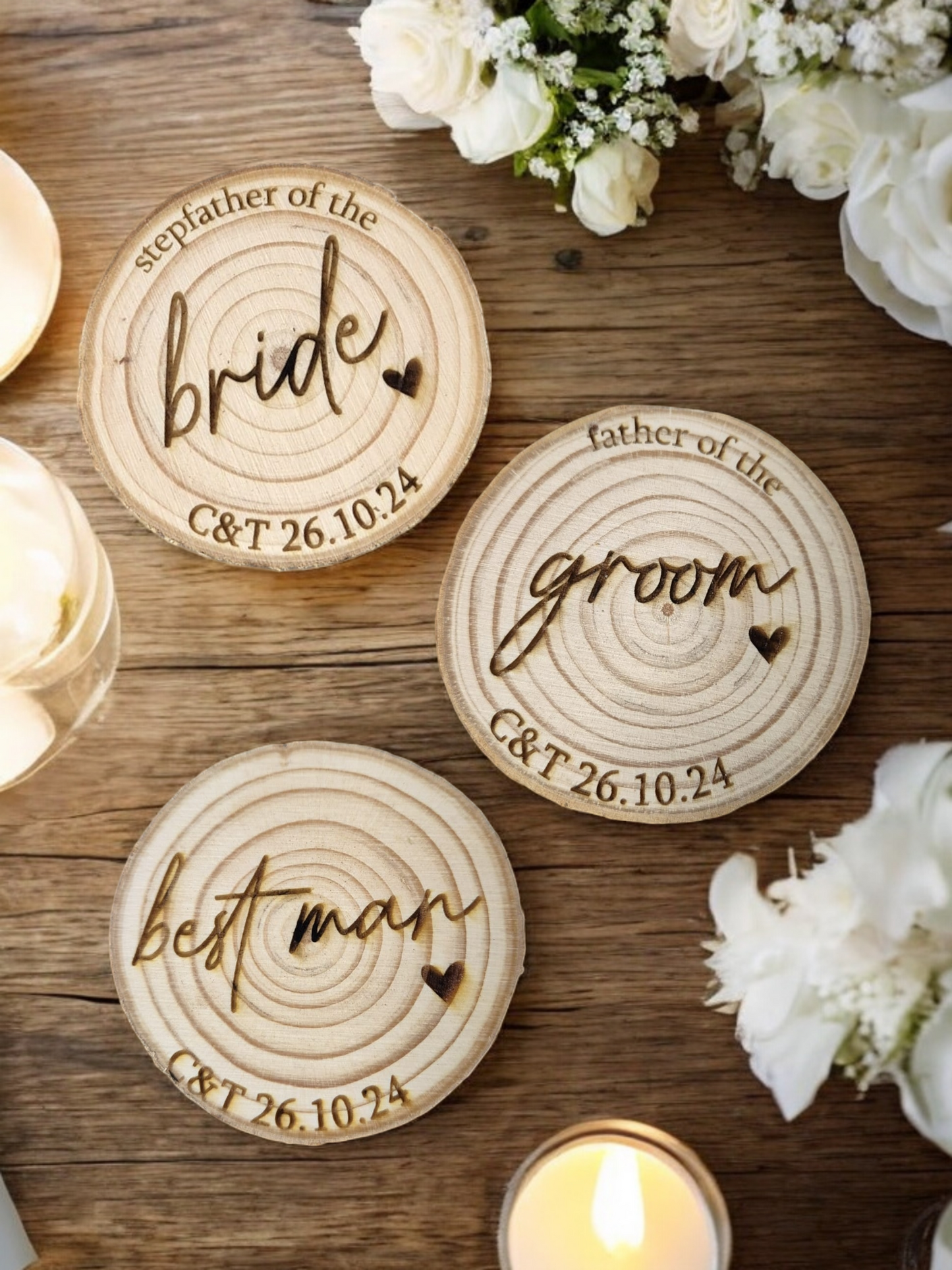 Log Slice Place Name / Coaster