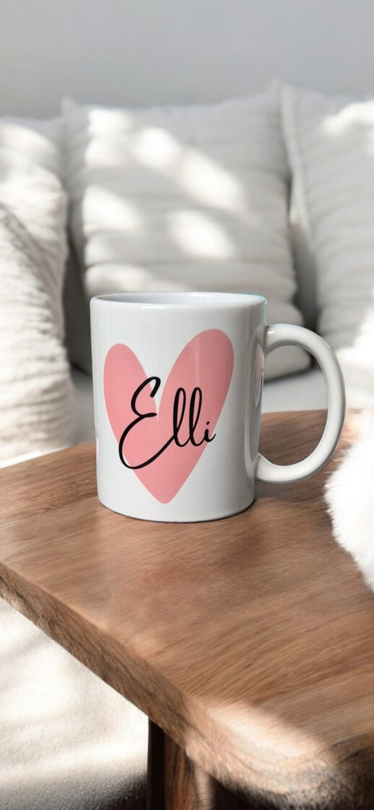 Heart Name Mug