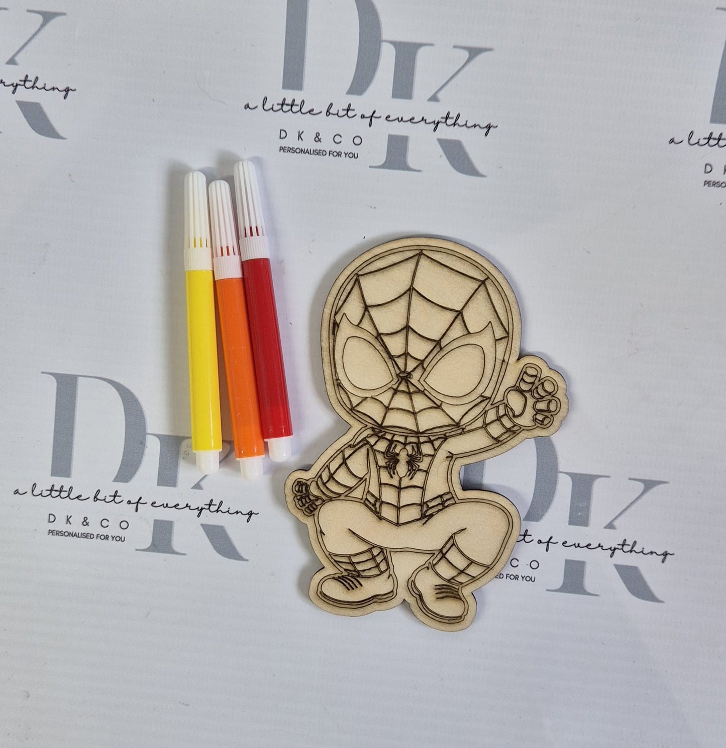 Colour Your Own Wooden Shape