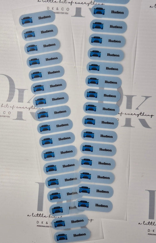 Iron-On Name Labels for Clothes